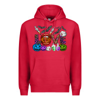 Cardinal love  halloween Premium Hoodie - CowhideDigitalArt