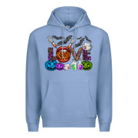 Colony Blue love  halloween Premium Hoodie - CowhideDigitalArt