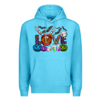 Ocean Blue love  halloween Premium Hoodie - CowhideDigitalArt
