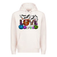 Pale Pink love  halloween Premium Hoodie - CowhideDigitalArt