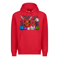 Red love  halloween Premium Hoodie - CowhideDigitalArt