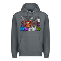 Rock love  halloween Premium Hoodie - CowhideDigitalArt