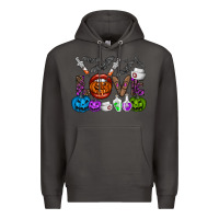 Smoke love  halloween Premium Hoodie - CowhideDigitalArt
