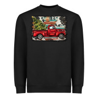 Black christmas truck Heavyweight Sweatshirt - BarkalooDesign