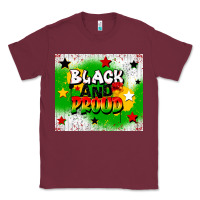 Burgundy black and proud Classic Tee - CowGirlArtShop
