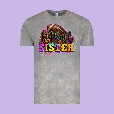 Football Sister Vintage Tee Designed By Oliviacreatesart