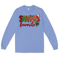 Colony Blue Santa's Favorite Long Sleeve Tee - BundleAndBundleShop