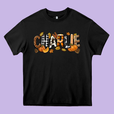 Personalized Fall Autumn Heavy Core Tee Designed By Nancycooperartshop