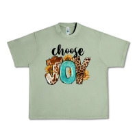 Oil Green Western Choose Joy Urban Heavy Tee - FaDigitalArtStudio