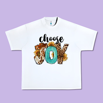 Western Choose Joy Urban Heavy Tee Designed By Fadigitalartstudio