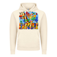 Vintage Artic Knowledge is awesome Autism giraffe Vintage Hoodie - FaDigitalArtStudio