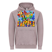 Vintage Zinc Knowledge is awesome Autism giraffe Vintage Hoodie - FaDigitalArtStudio