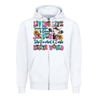 White living life somewhere between jesus take the wheel Zipper Hoodie - AdoDesignShop