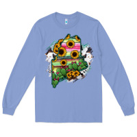 Colony Blue maine Long Sleeve Tee - RanaPortraitStore