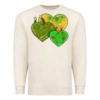 Sandshell st patricks day hearts Premium Sweatshirt - AdoDesignShop