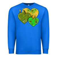 True Royal st patricks day hearts Premium Sweatshirt - AdoDesignShop
