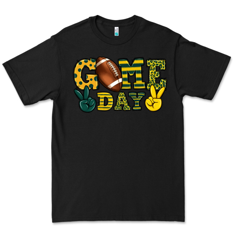 Game Day Yellow And Green Team Color Premium Tee by HowdyJamesFarm | Teevron