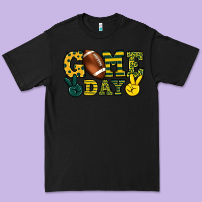 Game Day Yellow And Green Team Color Premium Tee Designed By Howdyjamesfarm