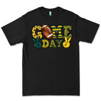 Black Game day yellow and green team color Premium Tee - HowdyJamesFarm