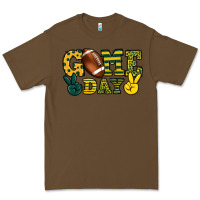 Cacao Game day yellow and green team color Premium Tee - HowdyJamesFarm