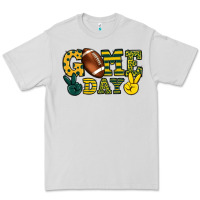 Dove Grey Game day yellow and green team color Premium Tee - HowdyJamesFarm