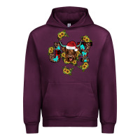 Mauve Wine joy Sunflower Urban Hoodie - JahusDesignShop