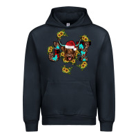 Navy joy Sunflower Urban Hoodie - JahusDesignShop