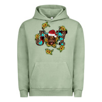 Pigment Oil Green joy Sunflower Urban Hoodie - JahusDesignShop