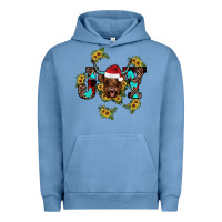 Pigment Pebble Blue joy Sunflower Urban Hoodie - JahusDesignShop
