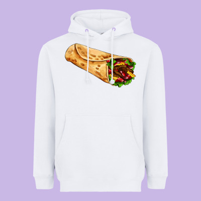 Burrito Heavyweight Hoodie Designed By Adodesignshop