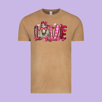Valentines Day Love Horse Vintage Tee Designed By Oliviacreatesart