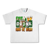 Lunar Rock St. Patrick's Eat drink and be Irish Urban Heavy Tee - OliviaCreatesArt