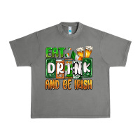Tornado St. Patrick's Eat drink and be Irish Urban Heavy Tee - OliviaCreatesArt