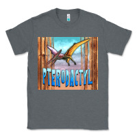Charcoal Heather dinosaur pterodactyl Classic Tee - Artiststas