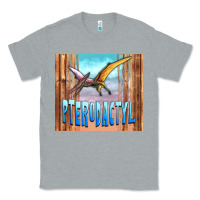 Heather Grey dinosaur pterodactyl Classic Tee - Artiststas