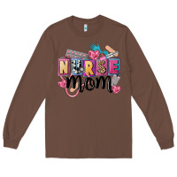 Chestnut nurse mom Long Sleeve Tee - FaDigitalArtStudio