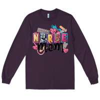 Plum nurse mom Long Sleeve Tee - FaDigitalArtStudio