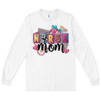 White nurse mom Long Sleeve Tee - FaDigitalArtStudio
