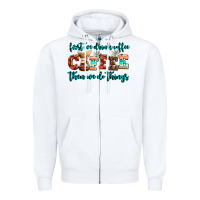 White first we drink coffee then we do things Zipper Hoodie - AdoDesignShop