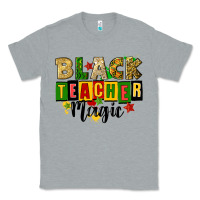 Heather Grey black teacher magic juneteenth Classic Tee - CowGirlArtShop