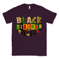Plum black teacher magic juneteenth Classic Tee - CowGirlArtShop