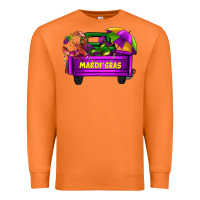 Carrot mardi grass umbrella with truck Premium Sweatshirt - AdoDesignShop