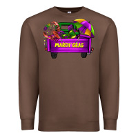 Chestnut mardi grass umbrella with truck Premium Sweatshirt - AdoDesignShop