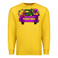 Mardi Grass Umbrella With Truck Premium Sweatshirt | Teevron