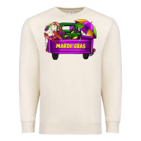 Sandshell mardi grass umbrella with truck Premium Sweatshirt - AdoDesignShop
