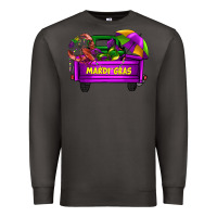 Smoke mardi grass umbrella with truck Premium Sweatshirt - AdoDesignShop