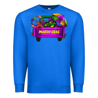 True Royal mardi grass umbrella with truck Premium Sweatshirt - AdoDesignShop