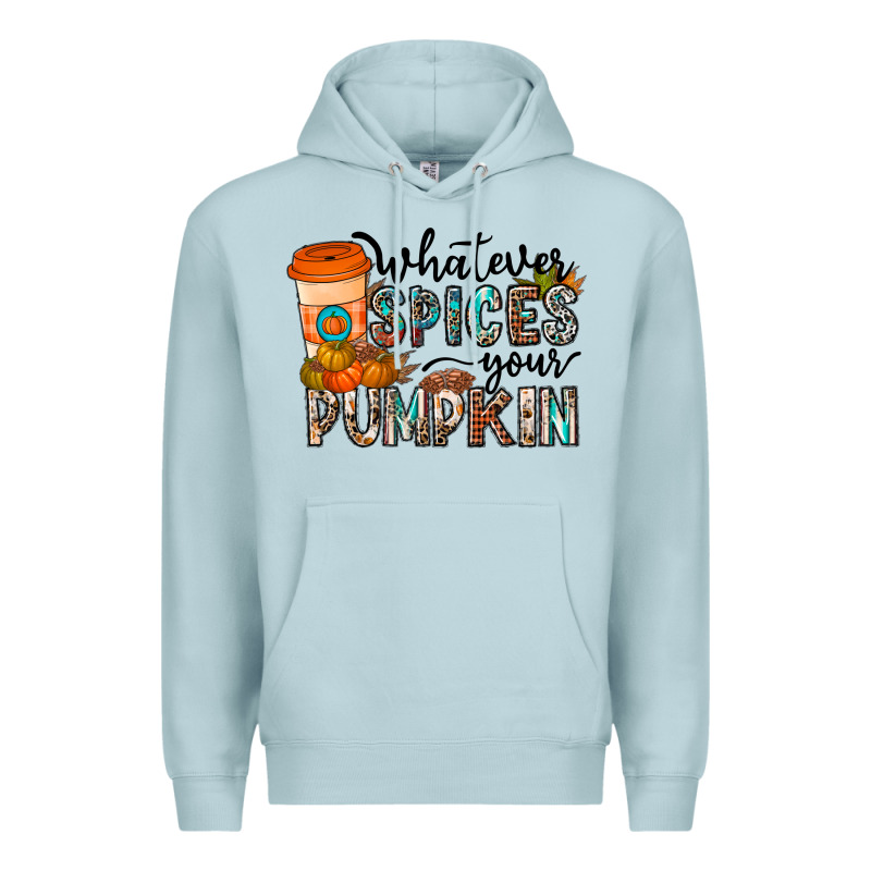 Whatever Spices Your Pumpkin Premium Hoodie by CowhideDigitalArt | Teevron