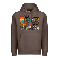 Coffee whatever spices your pumpkin Premium Hoodie - CowhideDigitalArt