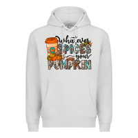 Dove Grey whatever spices your pumpkin Premium Hoodie - CowhideDigitalArt